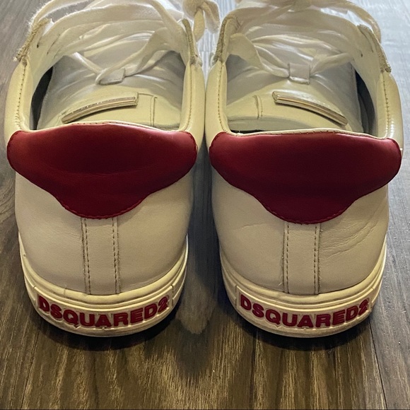 DSquared2 Mens All White Sneakers - Picture 2 of 7
